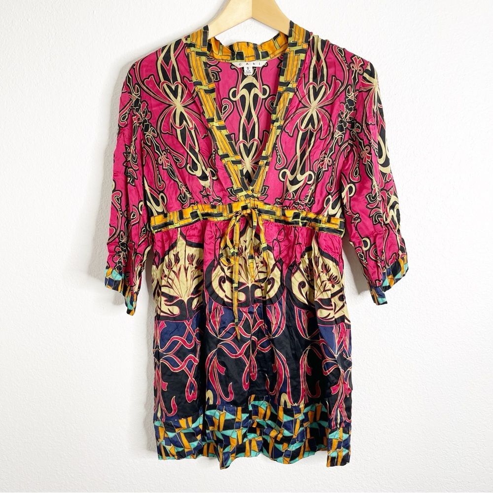 Cabi 100% Silk Vintage Y2K Tunic Top‎ Size Small